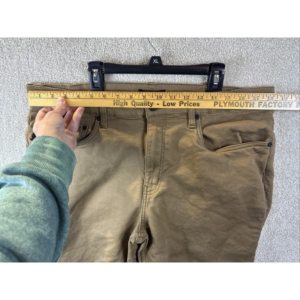 Banana Republic Traveler Pants Mens 36x32‎ Brown Slim Fit Stretch Cotton Chino